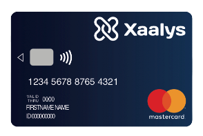 La carte Mastercard Xaalys 