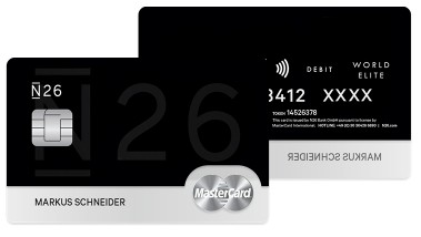 Cartes N26 et N26 Black MasterCard