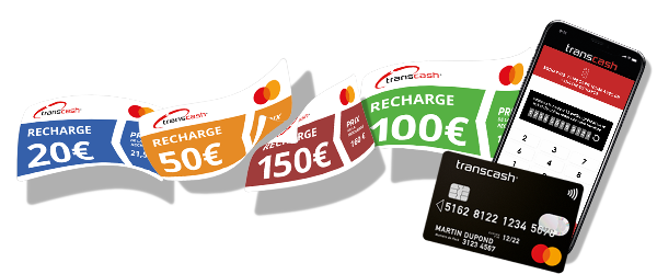 Chargement coupon carte Transcash