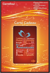 Carte cadeau carrefour